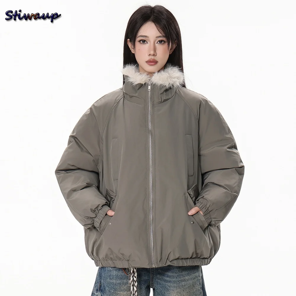 Women's Winter Down Jacket Plush Collar Winter Woman Clothes Luxury Padding Lightweight Puffer Women Brand Luxury Down Jackets
Women's Winter Down Jacket Plush Collar Winter Woman Clothes Luxury Padding Lightweight Puffer Women Brand Luxury Down Jackets