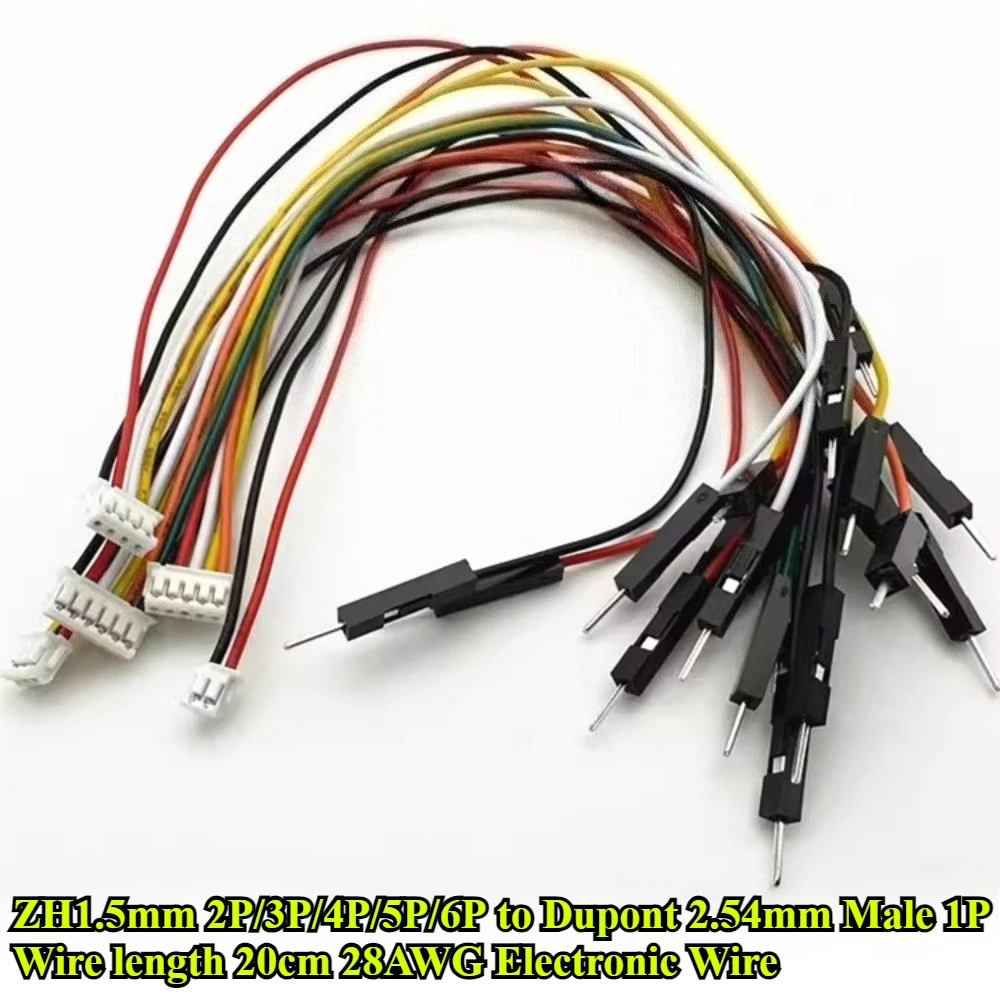 5/10/30 шт./лот ZH1,5 мм 2P/3P/4P/5P/6P к Dupont 2,54 мм штекерная головка 1P длина клеммного провода 20 см 28AWG электронный разъем провода
5/10/30 шт./лот ZH1,5 мм 2P/3P/4P/5P/6P к Dupont 2,54 мм штекерная головка 1P длина клеммного провода 20 см 28AWG электронный разъем провода