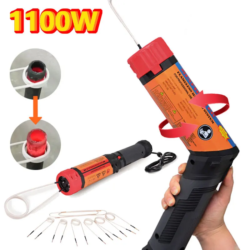 1100W Mini Induction Heater Kit With 8 Coils 110V/220V Portable Hand-Held Nut Heating Equipment Flameless Removal Tool Set
1100W Mini Induction Heater Kit With 8 Coils 110V/220V Portable Hand-Held Nut Heating Equipment Flameless Removal Tool Set