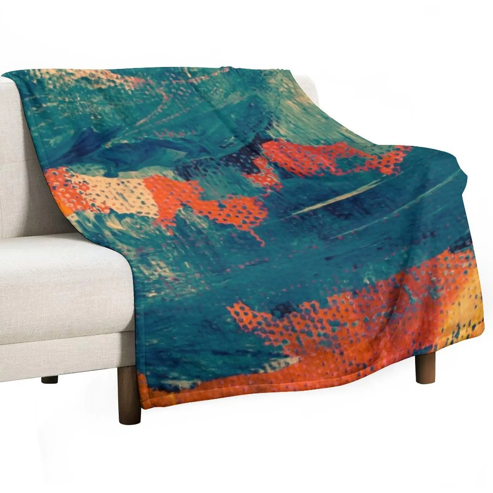 Teal and orange abstract art painting design Throw Blanket Hairys for sofa Vintage Blankets
Teal and orange abstract art painting design Throw Blanket Hairys for sofa Vintage Blankets