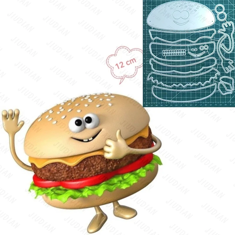 New Large Beef Burger Metal Cutting Dies Scrapbooking For DIY Greeting Card Reliefs Craft Stamps Photo Album Embossing Dies
New Large Beef Burger Metal Cutting Dies Scrapbooking For DIY Greeting Card Reliefs Craft Stamps Photo Album Embossing Dies