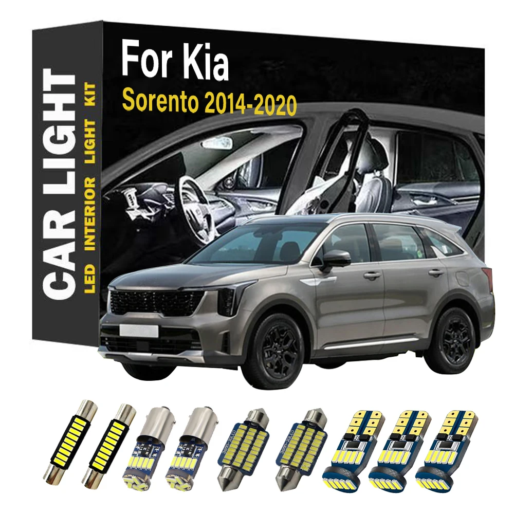 9Pcs Car Indoor Lamp For Kia Sorento UM MK3 3 III 2014 2015 2016 2017 2018 2019 2020 LED Bulb Interior Map Trunk Light Kit
9Pcs Car Indoor Lamp For Kia Sorento UM MK3 3 III 2014 2015 2016 2017 2018 2019 2020 LED Bulb Interior Map Trunk Light Kit