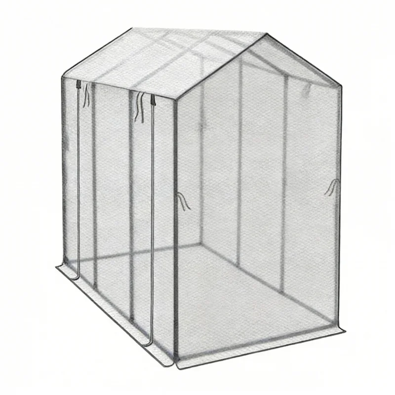 180L 60W Greenhouse Tunnel Plant Cover Garden Shelter with Zipper Door Ventilation Mesh Net for Flower & Vegetable Planting
180L 60W Greenhouse Tunnel Plant Cover Garden Shelter with Zipper Door Ventilation Mesh Net for Flower & Vegetable Planting