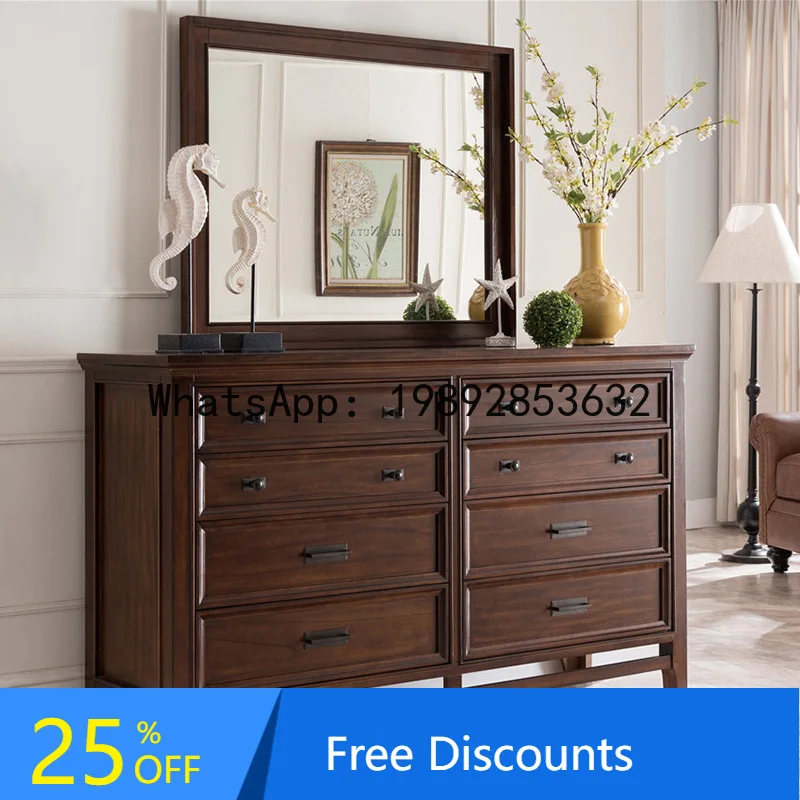 LYY American Style Solid Wood Dressing Table Bedside Storage Simple Eight-Drawer Cabinet Bed End Organizer
LYY American Style Solid Wood Dressing Table Bedside Storage Simple Eight-Drawer Cabinet Bed End Organizer