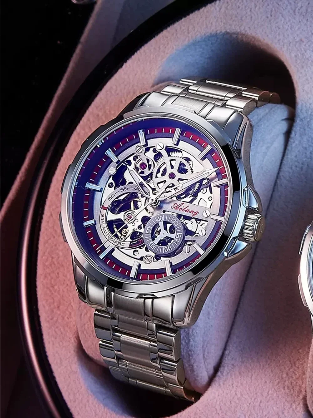 Fashion New Skeleton Watches Stainless Steel Mechanical Automatic Watch Men Sport Clock Casual Business Wristwatch
Fashion New Skeleton Watches Stainless Steel Mechanical Automatic Watch Men Sport Clock Casual Business Wristwatch