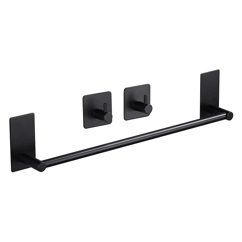 Towel Holder With 2 Packs Adhesive Hooks 16-Inch Hand Towel Rack Towel Hook Stick On Wall, Bathroom Hardware
Towel Holder With 2 Packs Adhesive Hooks 16-Inch Hand Towel Rack Towel Hook Stick On Wall, Bathroom Hardware
