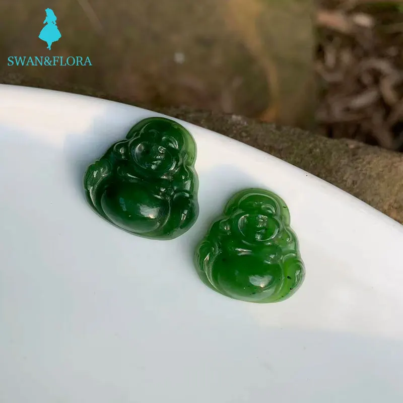 Natural Green Hetian jade Milo Buddha Necklace Pendant women's children's jewelry Nephrite
Natural Green Hetian jade Milo Buddha Necklace Pendant women's children's jewelry Nephrite