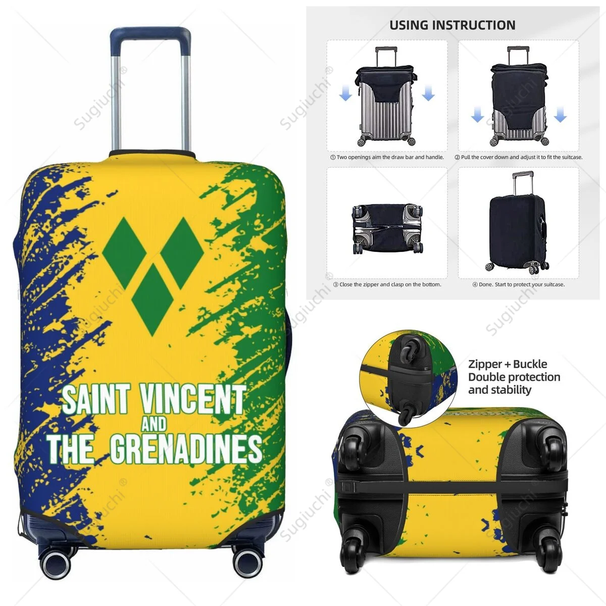 Чехол для багажа Saint Vincent And The Grenadines, эластичный пылезащитный чехол, дорожные аксессуары, защитный чехол для багажа с принтом
Чехол для багажа Saint Vincent And The Grenadines, эластичный пылезащитный чехол, дорожные аксессуары, защитный чехол для багажа с принтом