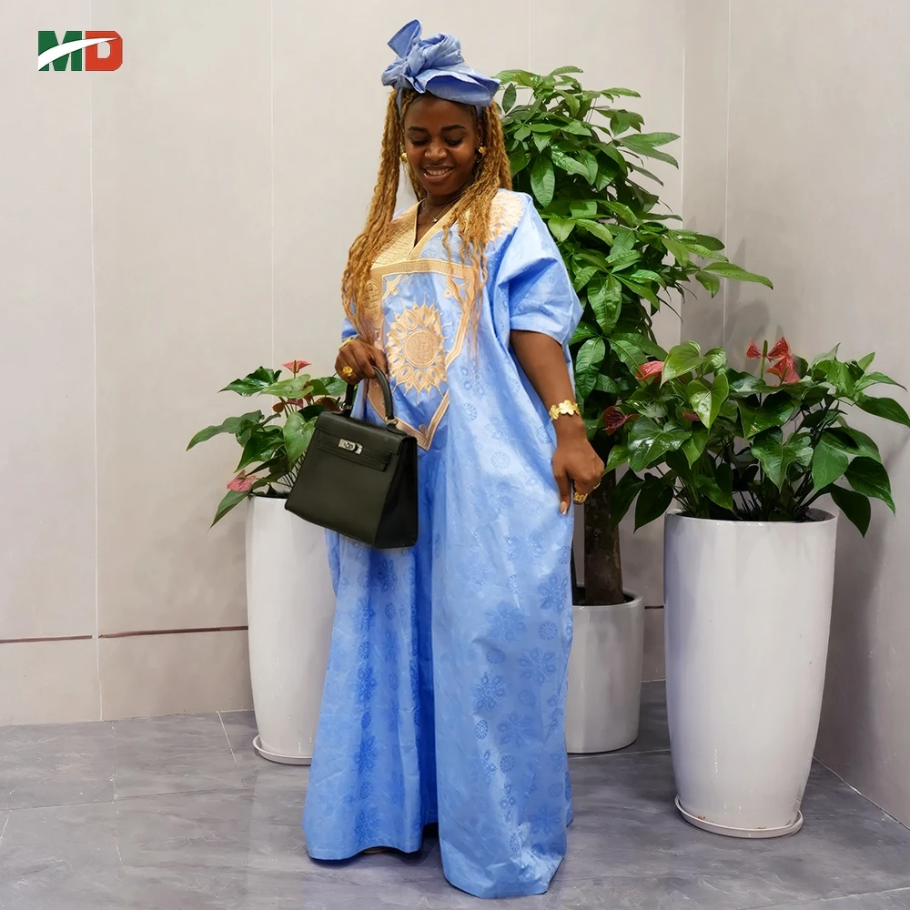 MD African Clothes For Women Plus Size Dresses Traditional Embroidery Bazin Riche Robes Party Wedding Dress Daily Ankara Gown
MD African Clothes For Women Plus Size Dresses Traditional Embroidery Bazin Riche Robes Party Wedding Dress Daily Ankara Gown