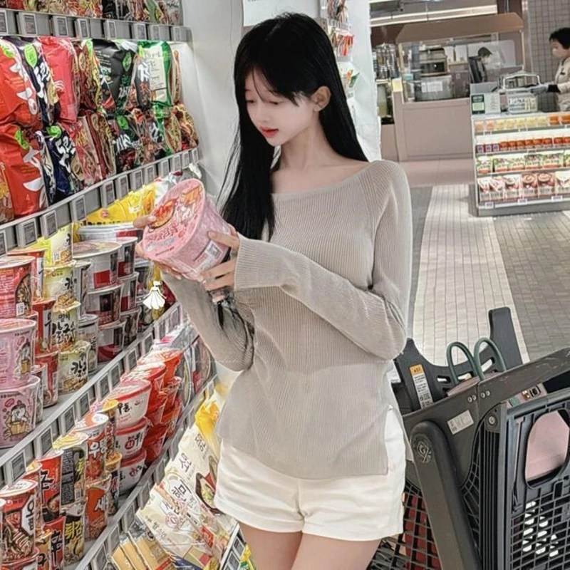 Faionable Comfortable East Gate New Arrival Women's T-irt Long Sve Thin Me Knitted Top Korean Sle Slim Fit Wool Blend
Faionable Comfortable East Gate New Arrival Women's T-irt Long Sve Thin Me Knitted Top Korean Sle Slim Fit Wool Blend