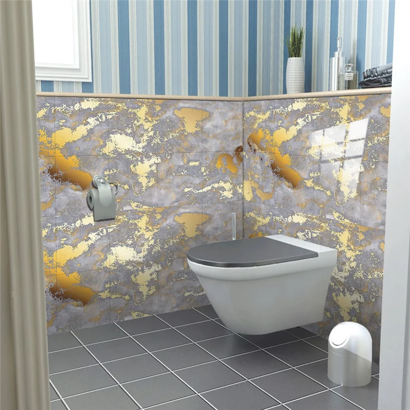 【Today-Only!】Art Wall Decals 10Pcs Style Golden Marble Pattern Tiles Sticker Oil-Proof Kitchen Backsplash Cupboard Waterproof
【Today-Only!】Art Wall Decals 10Pcs Style Golden Marble Pattern Tiles Sticker Oil-Proof Kitchen Backsplash Cupboard Waterproof