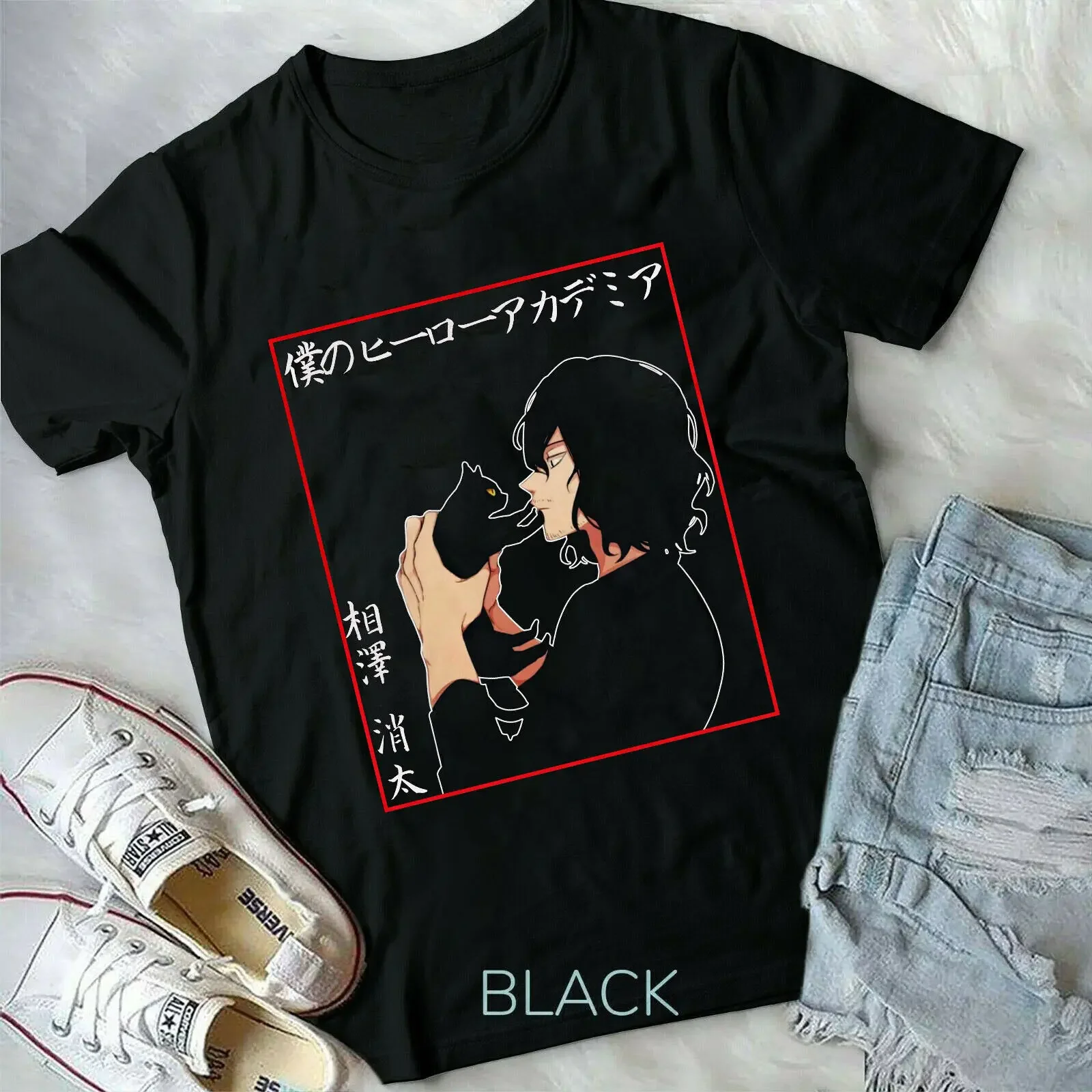 Shouta Aizawa,Aizawa with Cute Cat,Manga,BNHA, Boku no Hero new Unisex T-shirt
Shouta Aizawa,Aizawa with Cute Cat,Manga,BNHA, Boku no Hero new Unisex T-shirt