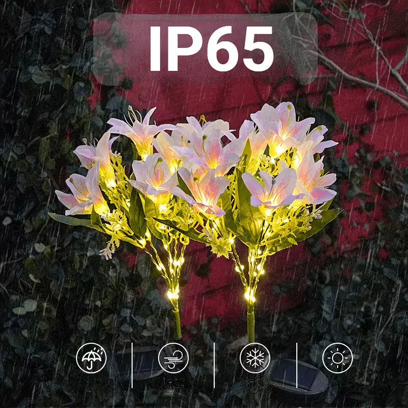 7‑Head Solar Lily Flower Stake Lights, Pink Waterproof Solar‑Powered Garden Decorative Lamp for Outdoor Patio Balcony Courtyard
7‑Head Solar Lily Flower Stake Lights, Pink Waterproof Solar‑Powered Garden Decorative Lamp for Outdoor Patio Balcony Courtyard