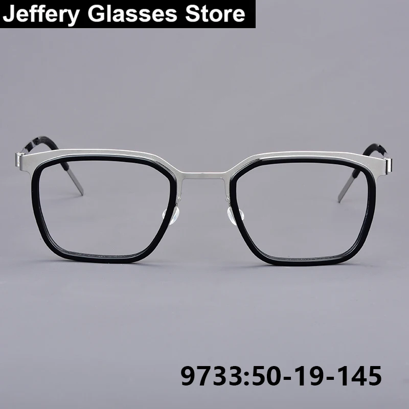 Men Vintage Square Glasses Frame 9733 Titanium Acetate Ultralight Denmark Brand Eyeglasses Screwless Business Spectacles Eyewear
Men Vintage Square Glasses Frame 9733 Titanium Acetate Ultralight Denmark Brand Eyeglasses Screwless Business Spectacles Eyewear