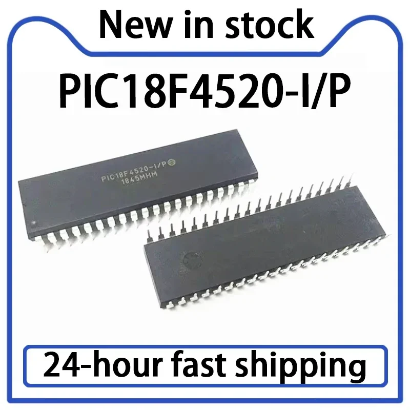 2PCS 18F4520 PIC18F4520-I/P Direct Insertion DIP-40 Microcontroller Chip in Stock
2PCS 18F4520 PIC18F4520-I/P Direct Insertion DIP-40 Microcontroller Chip in Stock