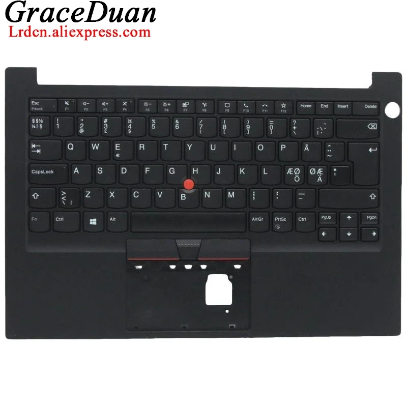 NDC Nordic Black Keyboard Upper Case Palmrest Shell Cover For Lenovo Thinkpad E14 Gen2 G2 5M10Z27313
NDC Nordic Black Keyboard Upper Case Palmrest Shell Cover For Lenovo Thinkpad E14 Gen2 G2 5M10Z27313