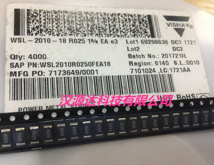 50 шт./лот WSL2010R0250FEA18 2010 R025F 0,025R 1% 1 Вт чипы электронные новые
50 шт./лот WSL2010R0250FEA18 2010 R025F 0,025R 1% 1 Вт чипы электронные новые