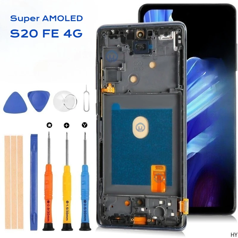 S20 FE 4G G780/5G G781 OLED LCD Display +Cloud Navy Frame 6.43" For Samsung Galaxy S20 FE 4/5G LCD Screen Display Replacement
S20 FE 4G G780/5G G781 OLED LCD Display +Cloud Navy Frame 6.43" For Samsung Galaxy S20 FE 4/5G LCD Screen Display Replacement