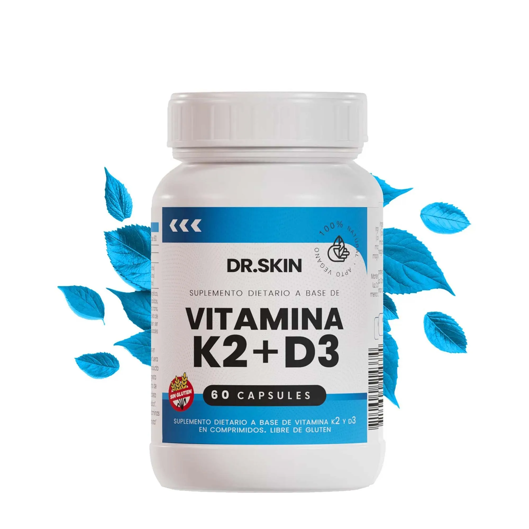 Vitamin D3 + K2 Capsules - Strong Bones, Promote Brain Health, Maintain Cardiovascular Health, Enhances Immune System
Vitamin D3 + K2 Capsules - Strong Bones, Promote Brain Health, Maintain Cardiovascular Health, Enhances Immune System