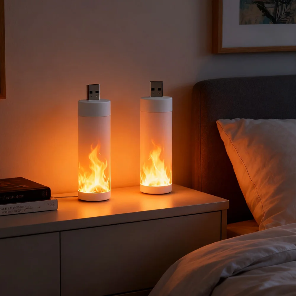 USB Flame Light LED Night Lights Flashing Flame Effect Lamp 5V LED Atmosphere Lamp Christmas Holiday decoration lighting 
USB Flame Light LED Night Lights Flashing Flame Effect Lamp 5V LED Atmosphere Lamp Christmas Holiday decoration lighting