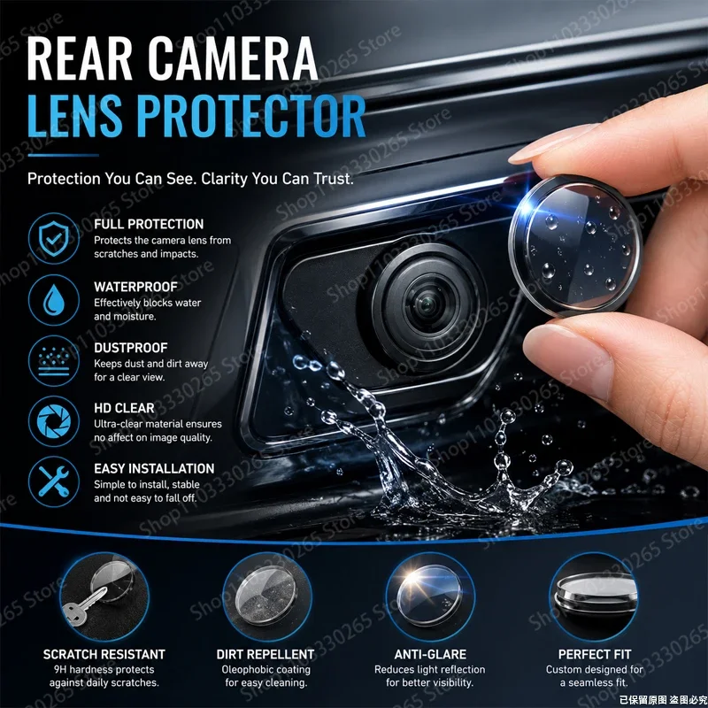 Unobstructed View Car Camera Lens Protector, HD Anti-Scratch Cover, Waterproof & Dustproof Guard
Unobstructed View Car Camera Lens Protector, HD Anti-Scratch Cover, Waterproof & Dustproof Guard