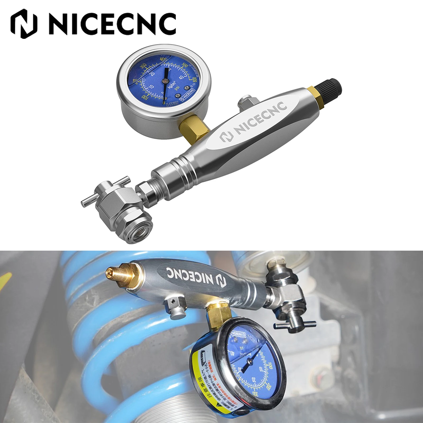 600PSI Nitrogen Regulator Nitrogen Filling Tool Schrader Valve Shock For Yamaha KTM Suzuki Kawasaki ATV UTV Raptor Polaris CanAm
600PSI Nitrogen Regulator Nitrogen Filling Tool Schrader Valve Shock For Yamaha KTM Suzuki Kawasaki ATV UTV Raptor Polaris CanAm