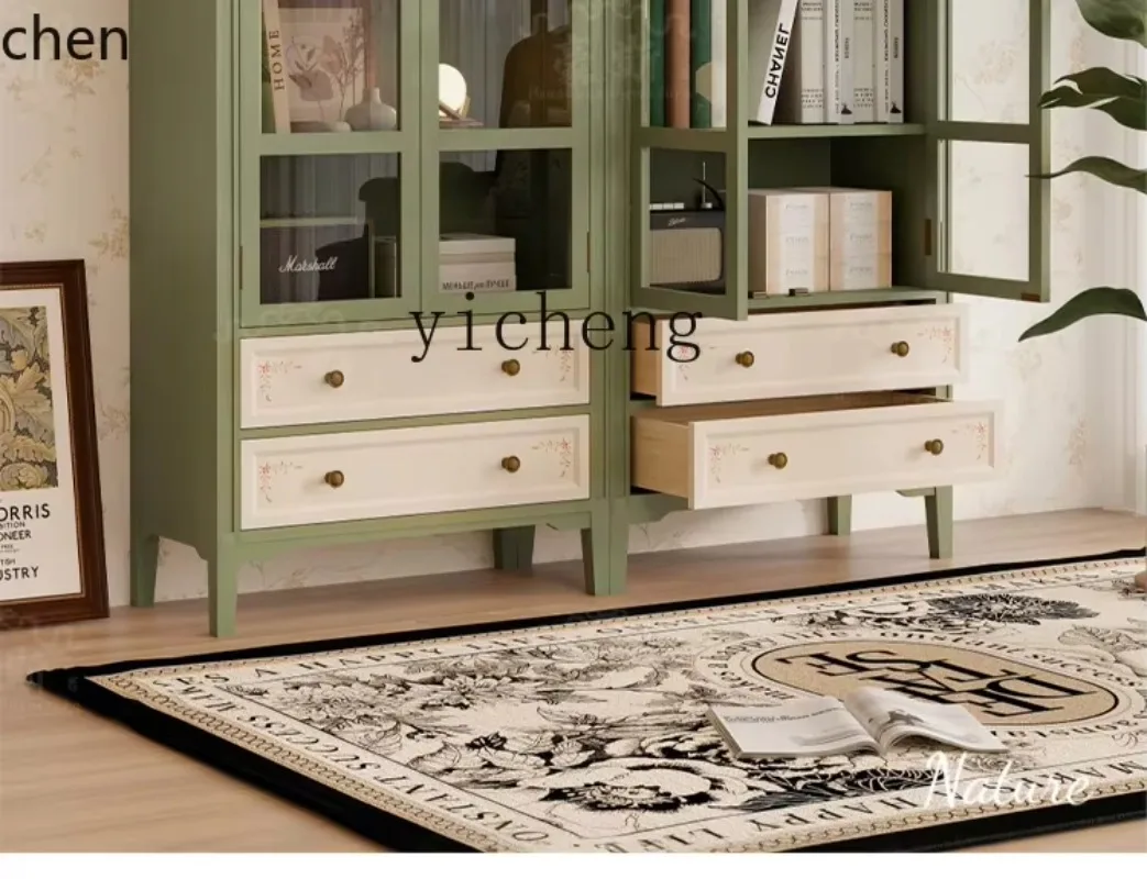 d9 Arched Painted Combination Bookcase Living Room Side Cabinet Bedroom Home Vintage Style Green High Cabinet
d9 Arched Painted Combination Bookcase Living Room Side Cabinet Bedroom Home Vintage Style Green High Cabinet