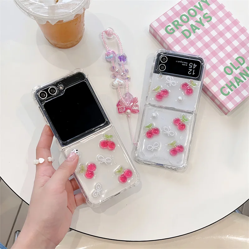 Pink 3D Cherry Phone Case for Samsung Galaxy Z Flip 3 Z Flip 4 Z Flip 5 Hard PC Back Cover for ZFlip5 Case Shell
Pink 3D Cherry Phone Case for Samsung Galaxy Z Flip 3 Z Flip 4 Z Flip 5 Hard PC Back Cover for ZFlip5 Case Shell