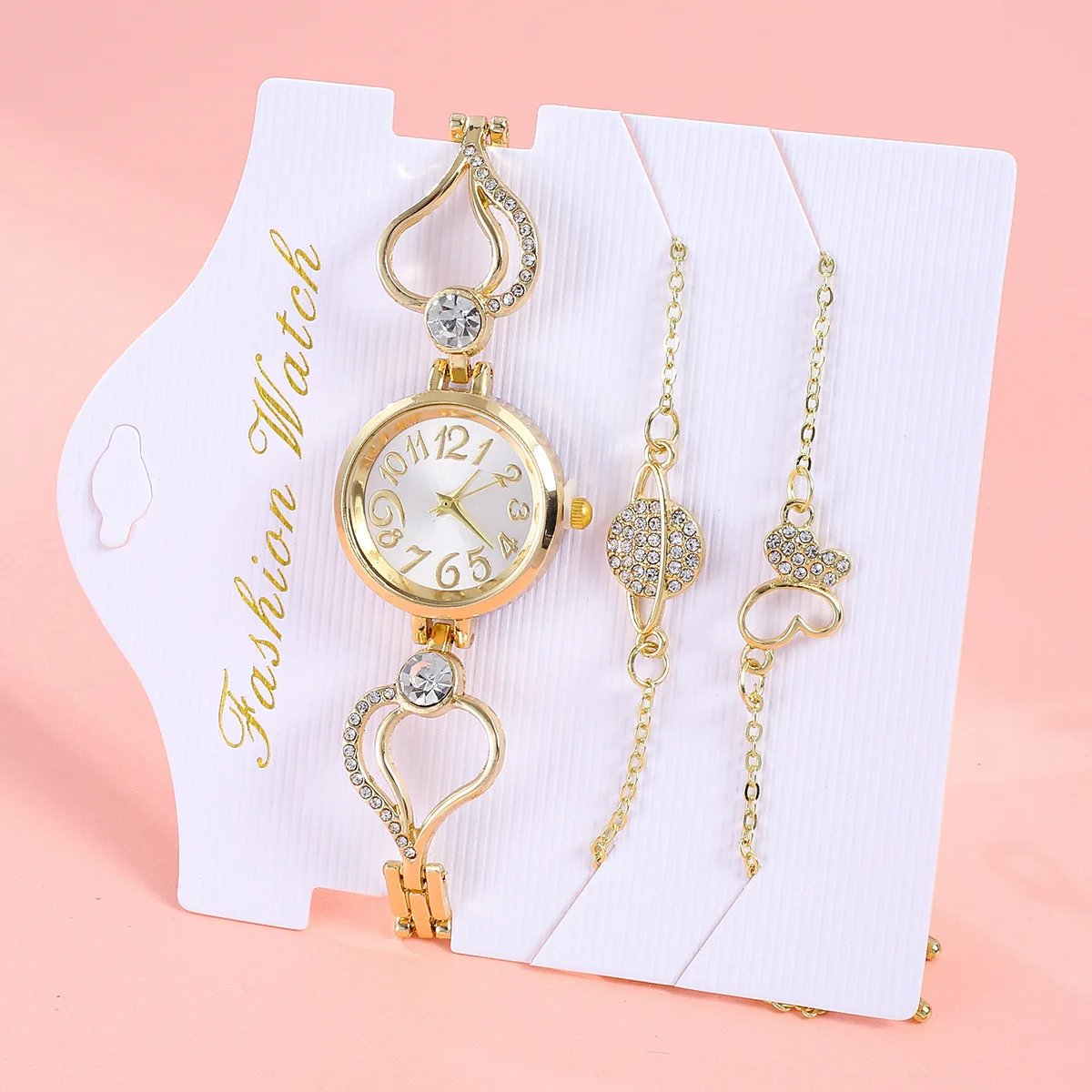 European And American Popular Women's Fashionable Small Plate Trendy Diamond Inlaid Quartz Bracelet Watch
European And American Popular Women's Fashionable Small Plate Trendy Diamond Inlaid Quartz Bracelet Watch