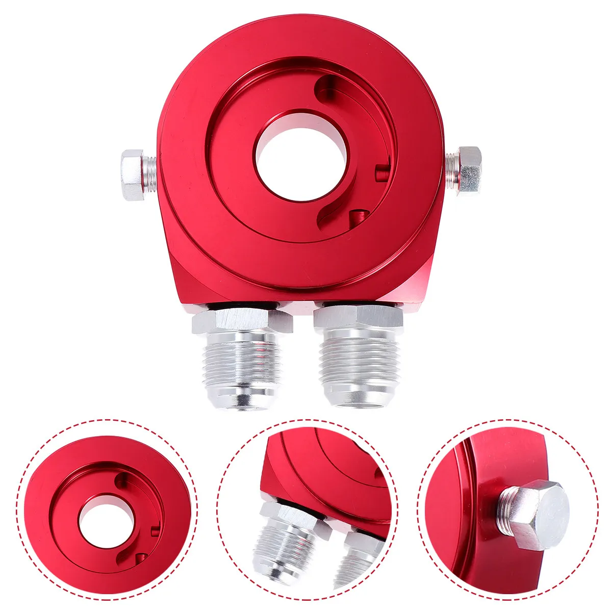 1Pcs Aluminum Oil Temp Gauge Adapter High-Strength Leak-Proof Engine Cooling Adapter Direct Replacement for Car Oil Cooler Kit
1Pcs Aluminum Oil Temp Gauge Adapter High-Strength Leak-Proof Engine Cooling Adapter Direct Replacement for Car Oil Cooler Kit