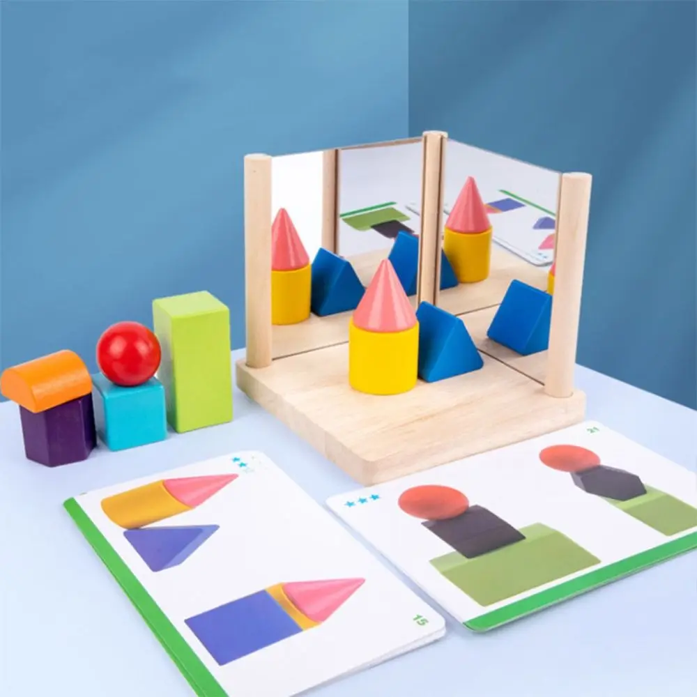 Wooden Physics Space imagination BlocksToy Montessori Shape Matching Mirror Imaging Logic Thinking Puzzle Mirror Puzzle
Wooden Physics Space imagination BlocksToy Montessori Shape Matching Mirror Imaging Logic Thinking Puzzle Mirror Puzzle