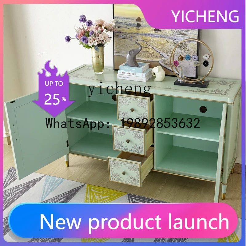 G1 Painted Art Sideboard Cabinet Two Doors Three Buckets Locker American and European Style Pastoral Curio Cabinet
G1 Painted Art Sideboard Cabinet Two Doors Three Buckets Locker American and European Style Pastoral Curio Cabinet