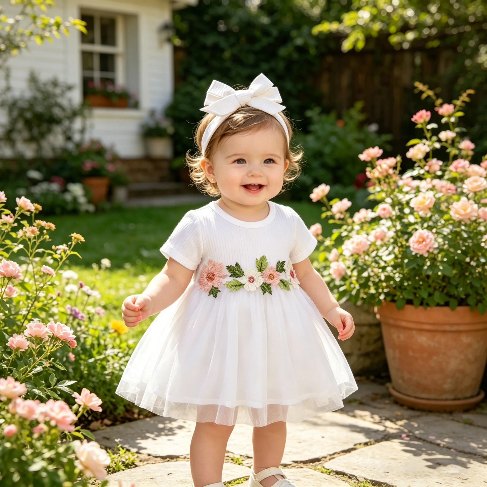 Baby Girl Dress Ribbed Embroidered Flower Short Sleeve Chiffon Dress+Headband 2Pcs/Set for Baby Girls 0-3 Years Cute Baby Girl
Baby Girl Dress Ribbed Embroidered Flower Short Sleeve Chiffon Dress+Headband 2Pcs/Set for Baby Girls 0-3 Years Cute Baby Girl