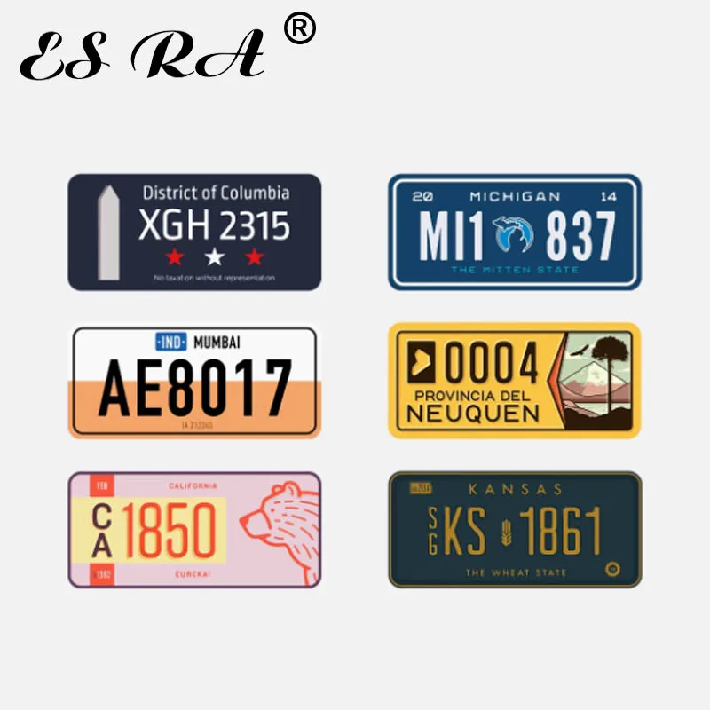License Plate Number Creative Stickers Travel Case Notebook Guitar Skateboard DIY Decorative Decals
License Plate Number Creative Stickers Travel Case Notebook Guitar Skateboard DIY Decorative Decals
