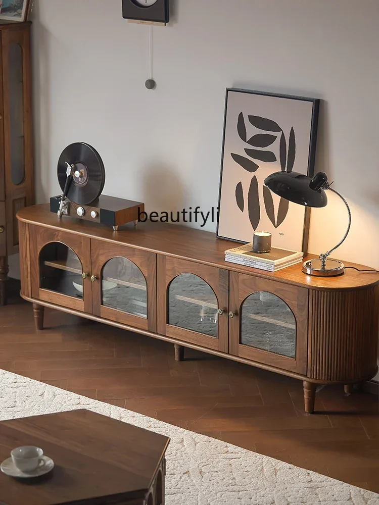 K185 American Solid Wood TV Cabinet North America Retro Domestic Living Room Solid Wood TV Stand
K185 American Solid Wood TV Cabinet North America Retro Domestic Living Room Solid Wood TV Stand