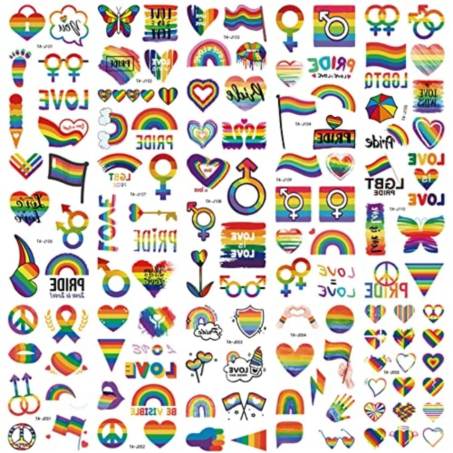 200+ Pcs Pride Tattoos, Gay Pride Tattoos, 20 Sheets Pride Temporary Tattoos, Pride Outfits for Women, Waterproof Rainbow Flag
200+ Pcs Pride Tattoos, Gay Pride Tattoos, 20 Sheets Pride Temporary Tattoos, Pride Outfits for Women, Waterproof Rainbow Flag