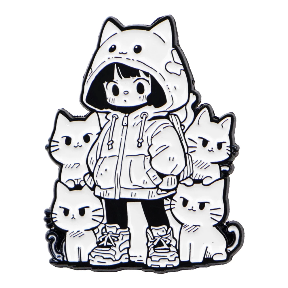 Anime Girl Kawaiii Enamel Pin Cartoon Cats Brooches Woman Men Backpack Accessories Bags Badge Fashion Lapel Jewelry Kids Gift
Anime Girl Kawaiii Enamel Pin Cartoon Cats Brooches Woman Men Backpack Accessories Bags Badge Fashion Lapel Jewelry Kids Gift
