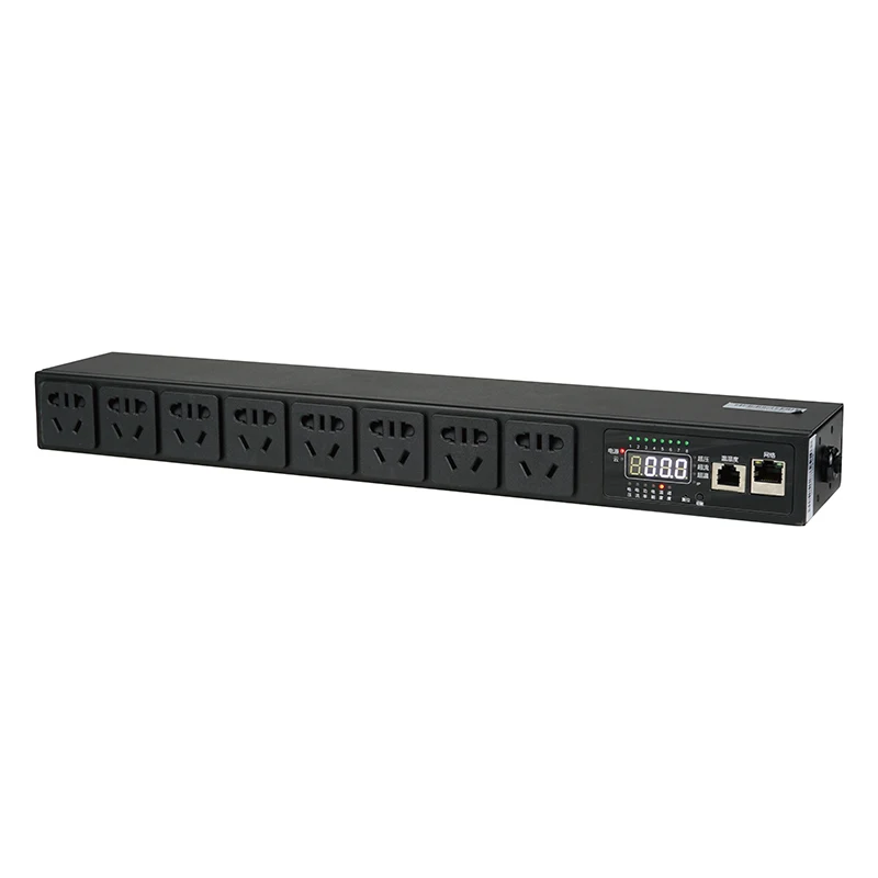 SNMP V3 Horizontal PDU 19 "Smart Rack Cabinet DPDU Intelligent Remote Monitoring Control with 8 Ports Custom Socket PDU
SNMP V3 Horizontal PDU 19 "Smart Rack Cabinet DPDU Intelligent Remote Monitoring Control with 8 Ports Custom Socket PDU