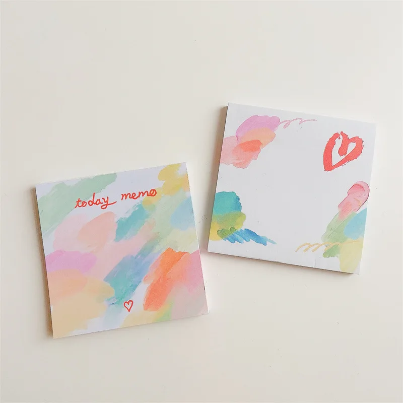 Kawai Korean Ins of The Same Style Colorful Oil Painting Love Cute Note Paper No Sticky Book Office School Supplies Lovely
Kawai Korean Ins of The Same Style Colorful Oil Painting Love Cute Note Paper No Sticky Book Office School Supplies Lovely