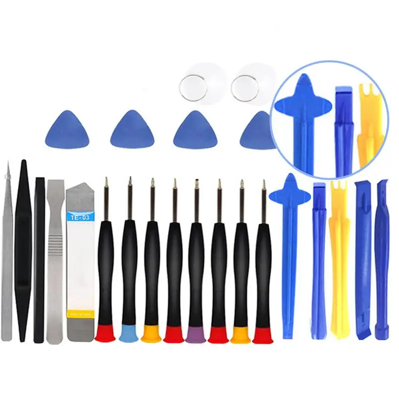 10 Sets 25 in 1 Mobile Phone Tablet Repair Opening Tool Kits Screwdriver Tweezer Metal Spudger Crowbar Disassemble Hand Tool Set
10 Sets 25 in 1 Mobile Phone Tablet Repair Opening Tool Kits Screwdriver Tweezer Metal Spudger Crowbar Disassemble Hand Tool Set
