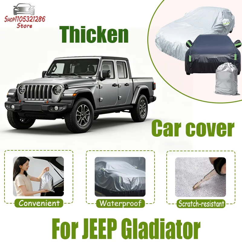 For JEEP Gladiator Car Full Cover - Outdoor Waterproof Snowproof Sunshade, Winter & Summer All Weather Auto Protection Accessory
For JEEP Gladiator Car Full Cover - Outdoor Waterproof Snowproof Sunshade, Winter & Summer All Weather Auto Protection Accessory