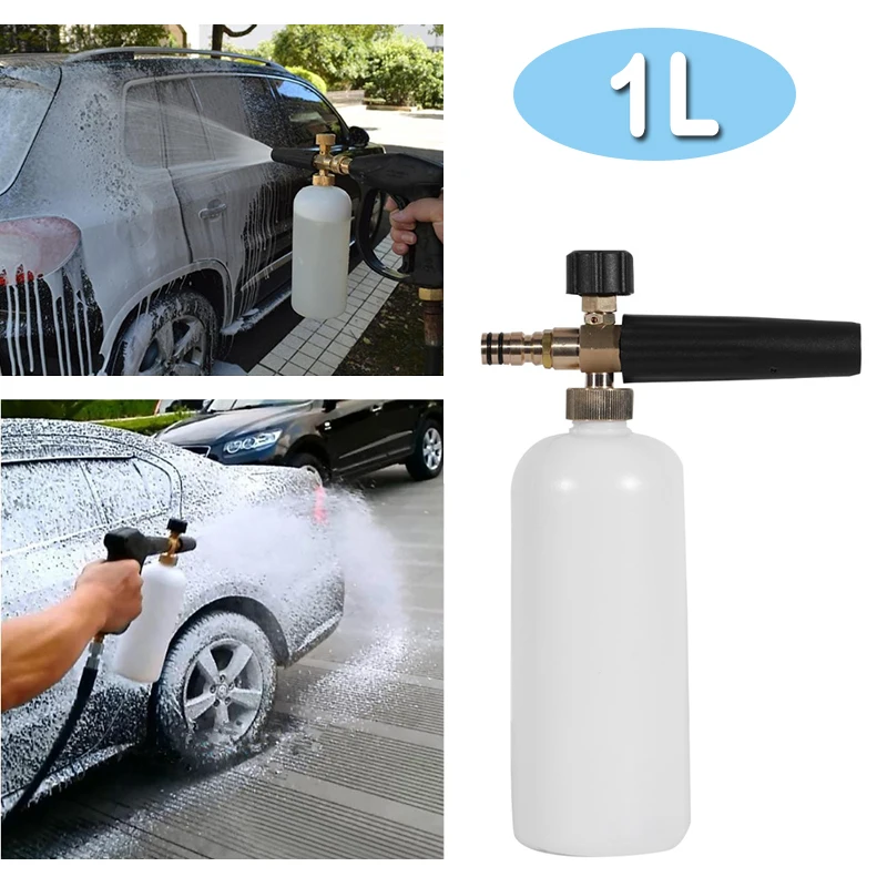 Снежная пена, бутылка для мыла, распылитель для мойки высокого давления, пистолет для автомойки, 16 мм, латунный адаптер, бутылка 1 л
Снежная пена, бутылка для мыла, распылитель для мойки высокого давления, пистолет для автомойки, 16 мм, латунный адаптер, бутылка 1 л