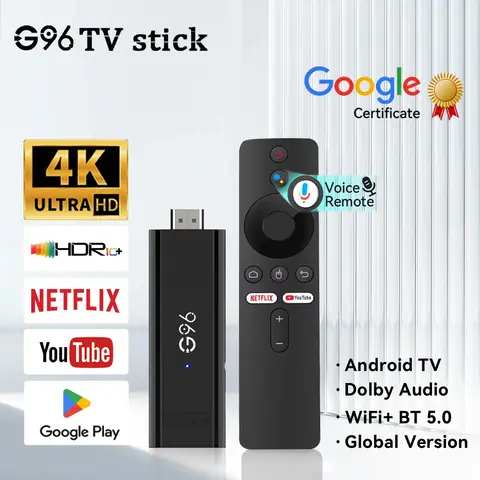 Android13 Mini Smart TV Stick 4K HDR10 Bluetooth Google Assistant AllwinnerH313 Quad Core Cortex A53ATV Media Player 2GB16GB Q6