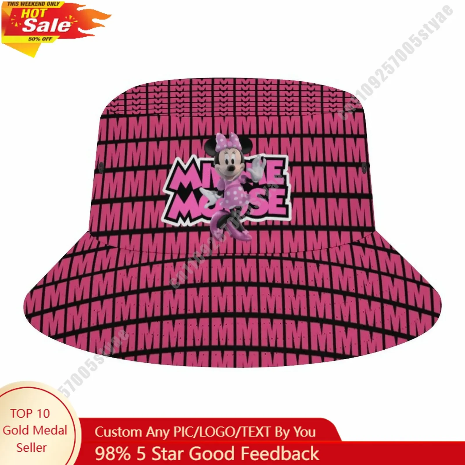 Minnie Mouse Bucket Cap Disney Cartoon DIY Custom Your Graphic Design Fisherman Hat Holidays Gift Sun Protection Fashion Hat
Minnie Mouse Bucket Cap Disney Cartoon DIY Custom Your Graphic Design Fisherman Hat Holidays Gift Sun Protection Fashion Hat
