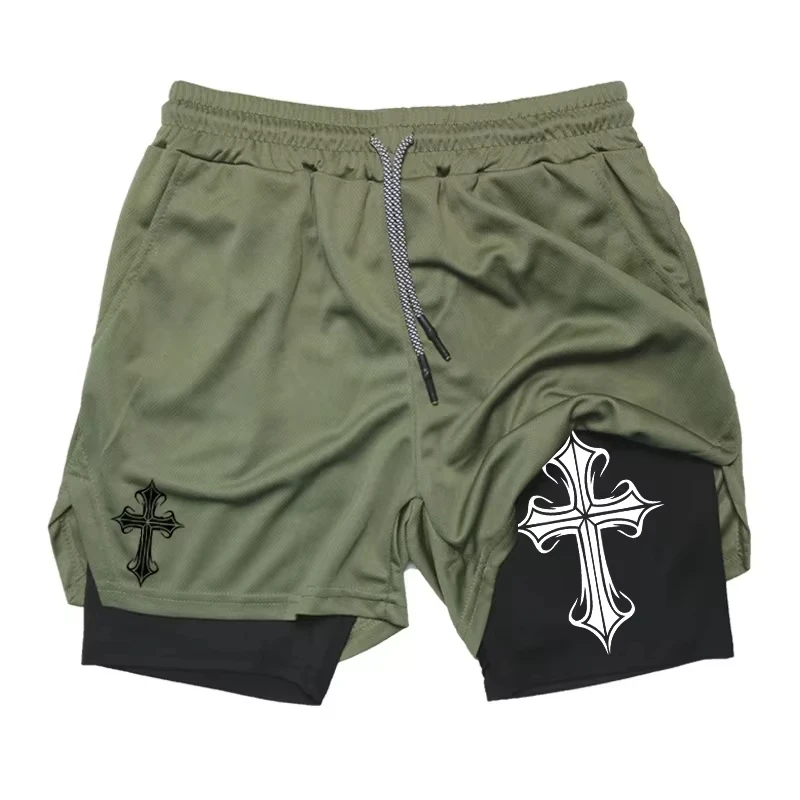 Men's Printed 2-in-1 Running Shorts, Quick-Dry & Breathable for Gym Workouts, Outdoor Casual Activewear RL10073
Men's Printed 2-in-1 Running Shorts, Quick-Dry & Breathable for Gym Workouts, Outdoor Casual Activewear RL10073