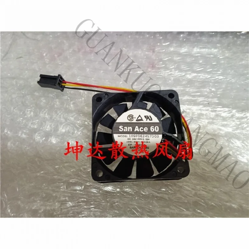HJY 1 piece Sanyo fan 109P0624S7D03 A90L-0001-0552#A 24V 6cm 6015 3-pin fan
HJY 1 piece Sanyo fan 109P0624S7D03 A90L-0001-0552#A 24V 6cm 6015 3-pin fan
