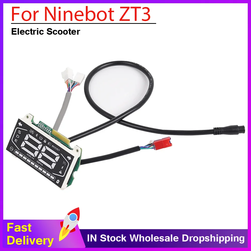 Панель приборов для электросамоката Ninebot ZT3 с кабелем подключения, аксессуары, светодиодный дисплей, измерительная плата, запчасти
Панель приборов для электросамоката Ninebot ZT3 с кабелем подключения, аксессуары, светодиодный дисплей, измерительная плата, запчасти
