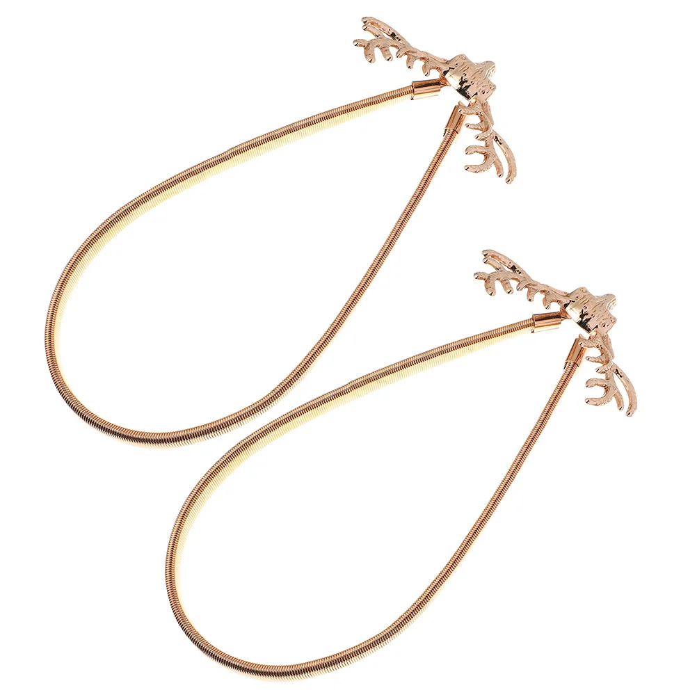 2 Pcs Curtain Tie Elastic Tiebacks Fixing Rope Curtains Draperies Straps Spring Design Buckle Metal Plating Belts
2 Pcs Curtain Tie Elastic Tiebacks Fixing Rope Curtains Draperies Straps Spring Design Buckle Metal Plating Belts