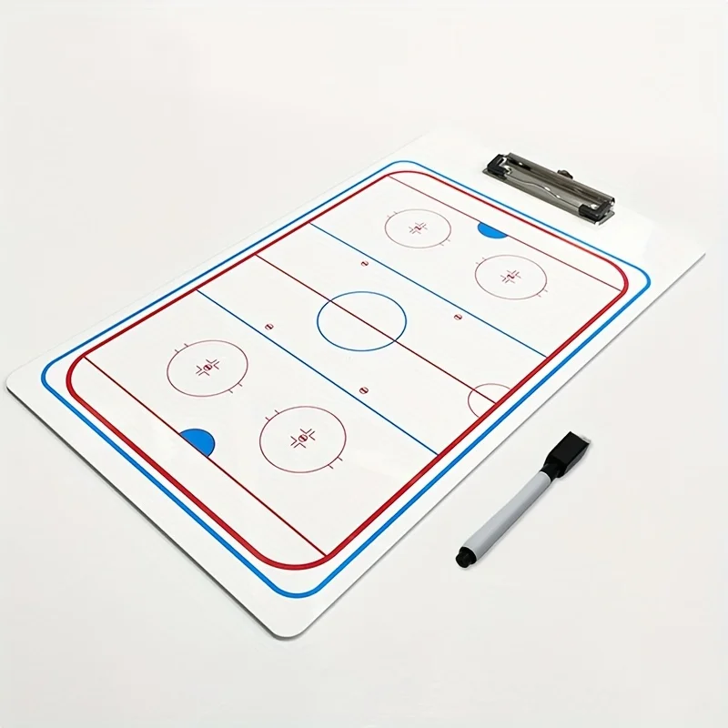 1 Set of Professional Ice Hockey Tactical Boards Made of PVC, Double-Sided, Frost-Resistant, Including Writing Pen, for Coaching
1 Set of Professional Ice Hockey Tactical Boards Made of PVC, Double-Sided, Frost-Resistant, Including Writing Pen, for Coaching