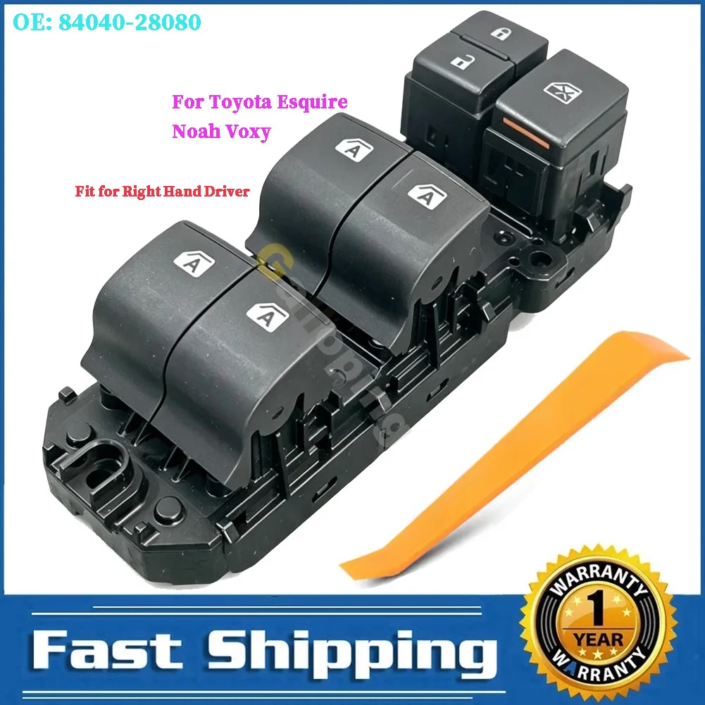 Newest Right Hand Driver Power Window Lifter Control Switch For Toyota Esquire Noah Voxy Auto Accessories Car Parts 84040-28080
Newest Right Hand Driver Power Window Lifter Control Switch For Toyota Esquire Noah Voxy Auto Accessories Car Parts 84040-28080